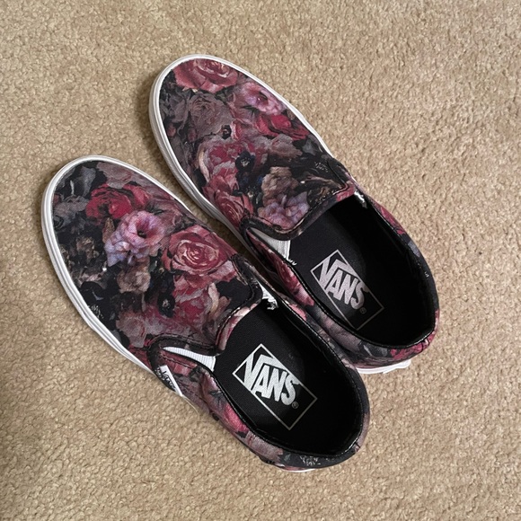 Vans floral pattern, womens size 5 - Picture 1 of 5